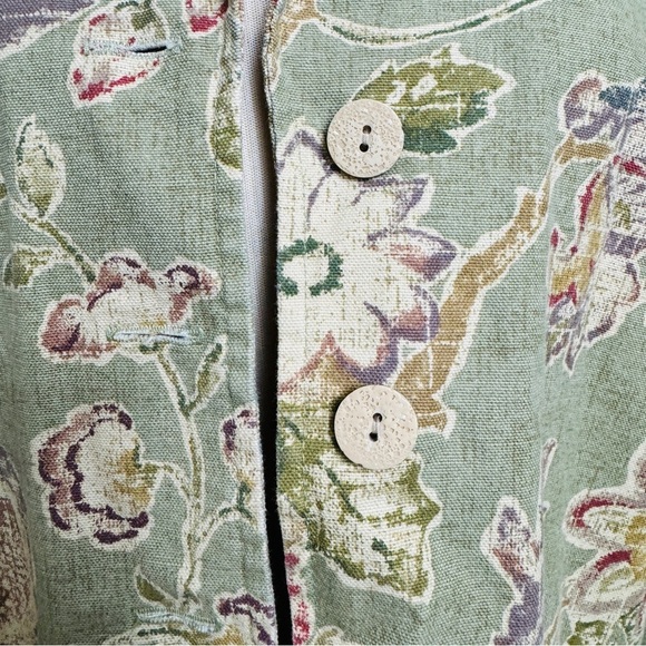 Coldwater Creek tapestry vintage blazer jacket with pockets - Picture 5 of 12